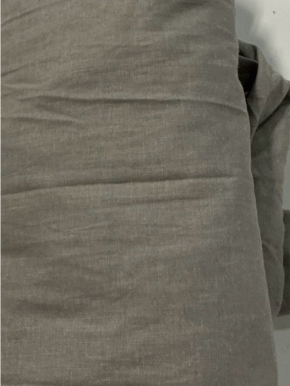 Quince European Linen Curtain Panel- 48x84 grey - Picture 2 of 5